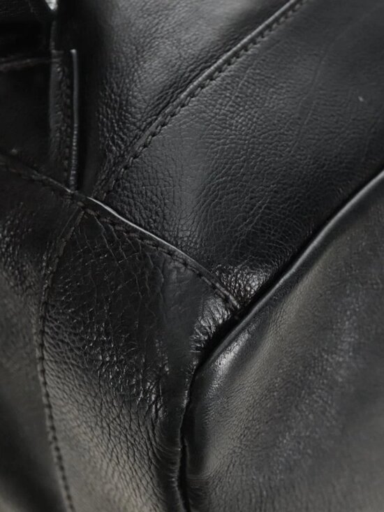 PRADA Backpack Leather Black VZ0053 Auth am11989V main image 4